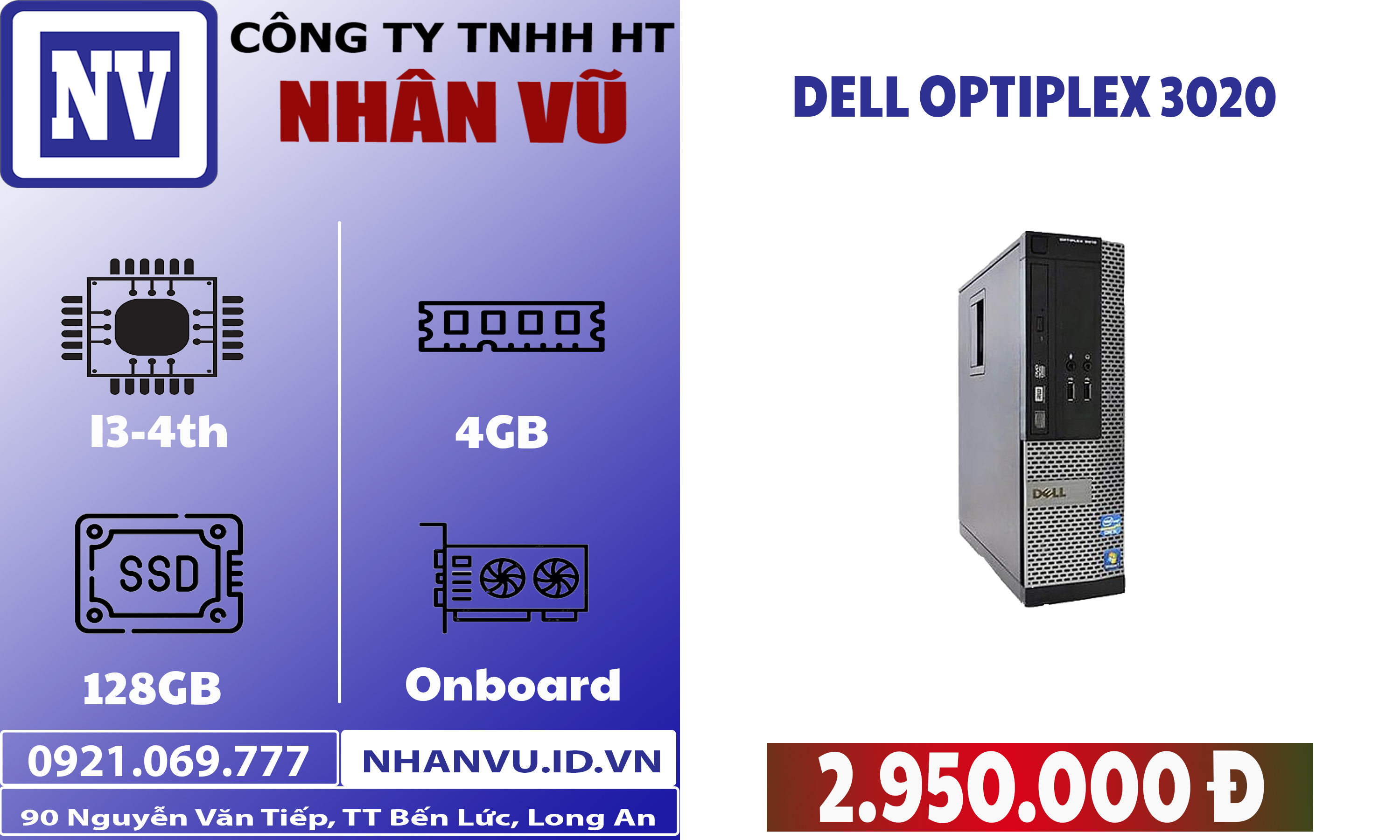 Máy bộ Dell Optiplex 3020 SFF chuyên văn phòng