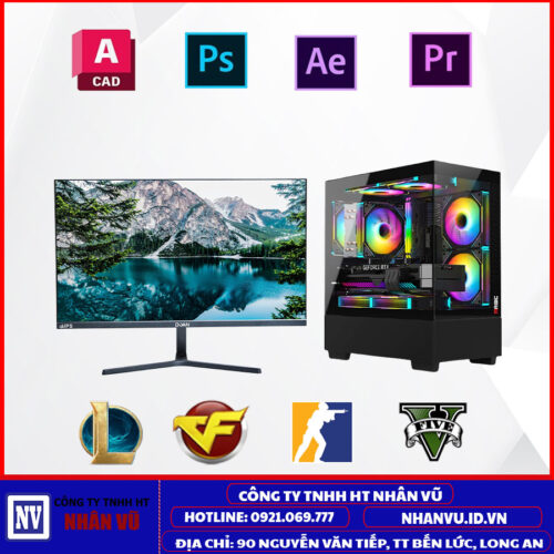 PC Gaming STAR Azir | Intel i3 12100F RTX 3050 8G H610M WIFI RAM 16GB SSD 512GB